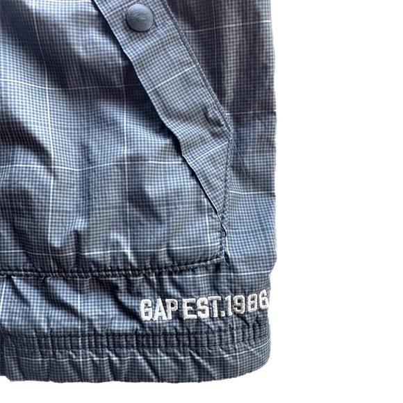 Gap Boys Grey Fleece  Lined Rain Jacket Size 4-5 - Picture 3 of 5